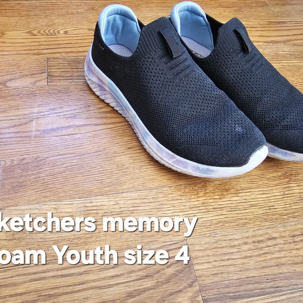 Skechers Black Kids Slip-On Shoes
